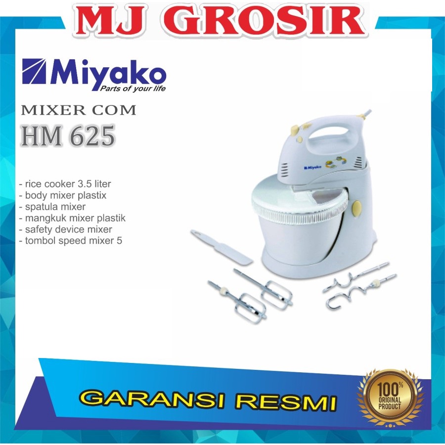 PROMO STAND MIXER COM MIYAKO HM 625 SERBAGUNA MESIN PENGHALUS