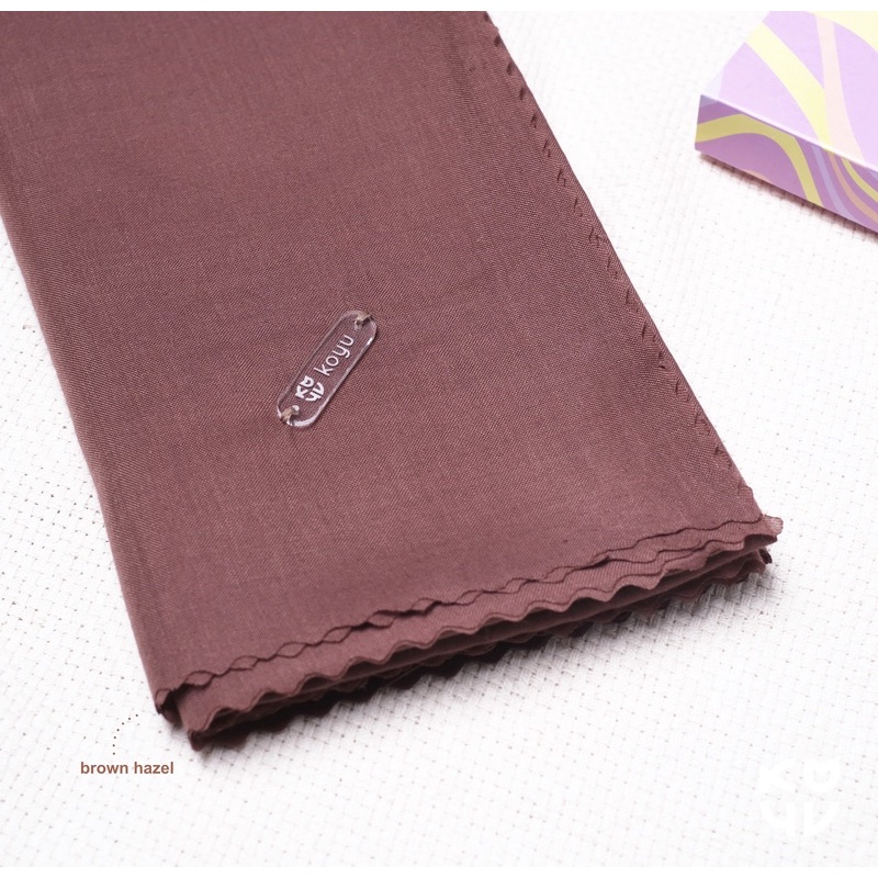 Hijab Segiempoat Voal Rosaline Part 2 Baru-BROWN HAZEL