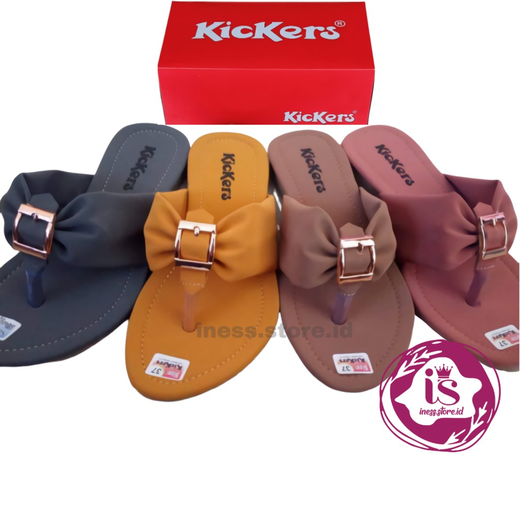 SANDAL WANITA KICKERS SANTAI TERLARIS MODEL JEPIT KODE JPT-334 MURAH GROSIR