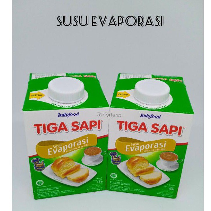 

Susu evaporasi Tiga sapi 500gr