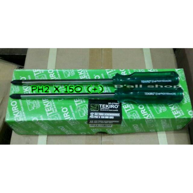 Obeng Tembus PH2 x 150 (+) Tekiro (Harga Per Pcs)