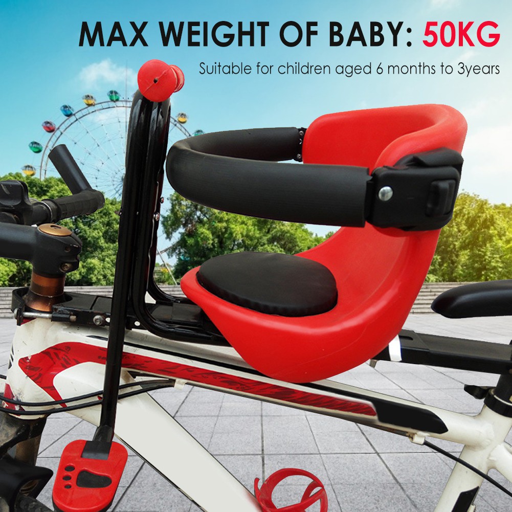 bike with front child carrier