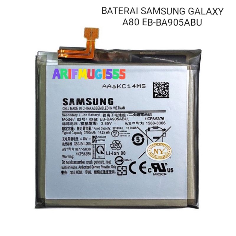 BATERAI BATRAI BATTERY SAMSUNG A80 EB-AB905ABU ORIGINAL