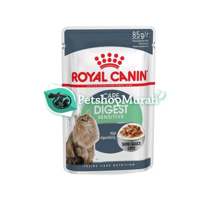 Makanan Kucing Digestive Sensitive care 85 gr / pouch / sachet 85gr