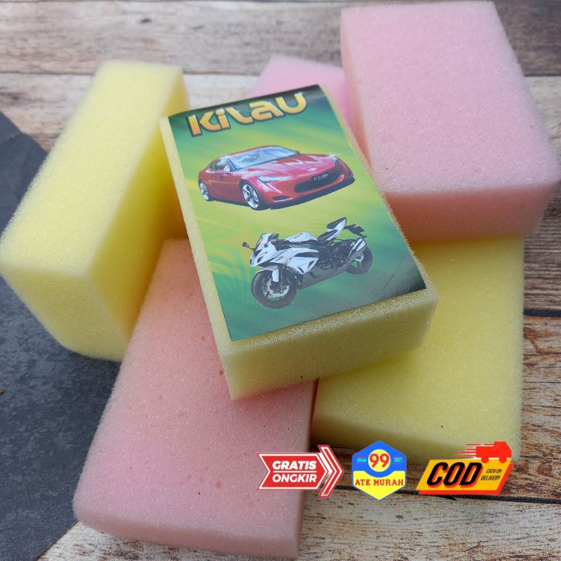 SPON KILAU isi 12/Spon cuci/sabut spon/spon mobil