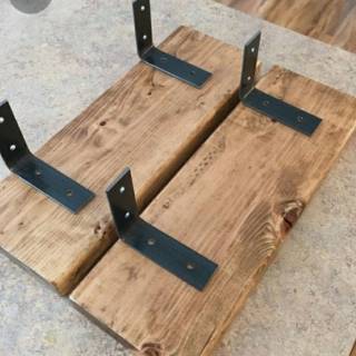 Rak susun model L rak dinding serbaguna bracket besi Rak susun model L rak dinding serbaguna bracket besi