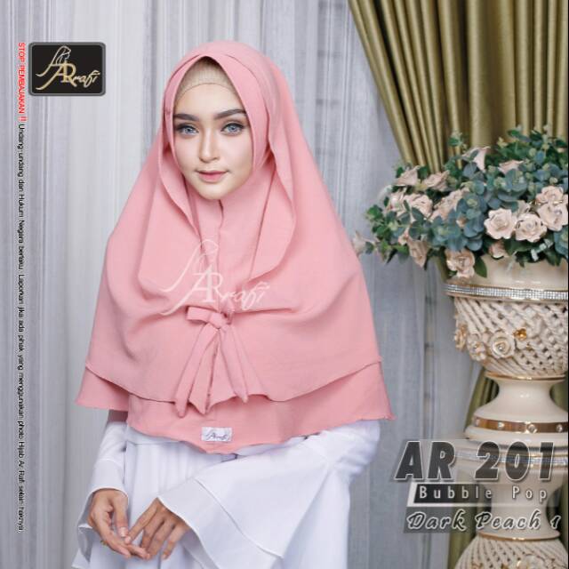 AR RAFI STORE 🌼 AR 201 🌼 HOODIE PITA ORI HIJAB AR RAFI
