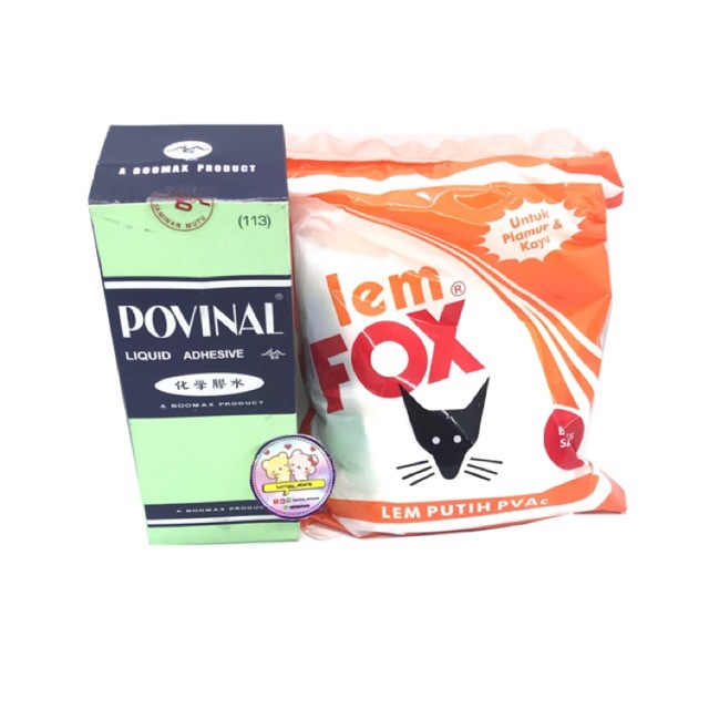 

Paket clear glue + white glue