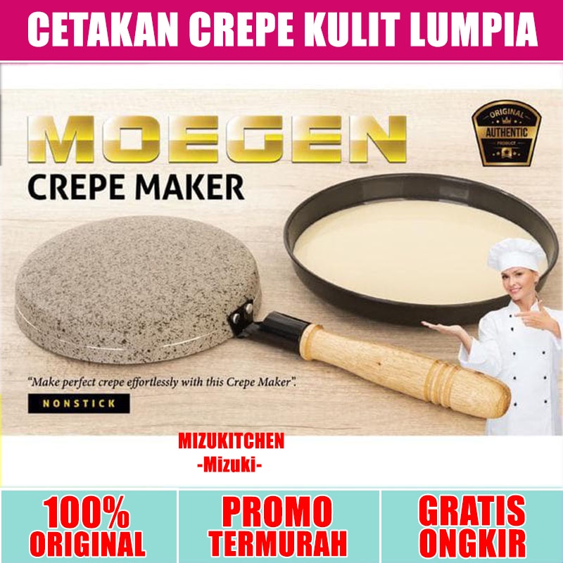 Mizuki Cetakan Crepe Maker Moegen anti lengket - kulit lumpia dadar gulung martabak