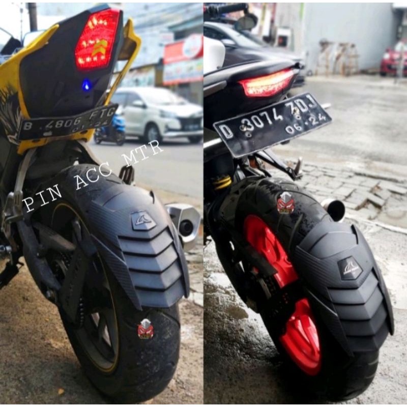 Mudguard spakbord belakang Shark Power Universal R15,Cbr150r,Vixion,Xabre,Ninja,R25