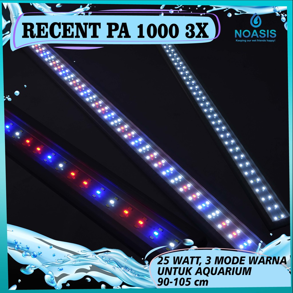 LAMPU LED AQUARIUM RECENT AA PA 1000 25 WATT 90-105 CM 3 MODE AQUASCAPE