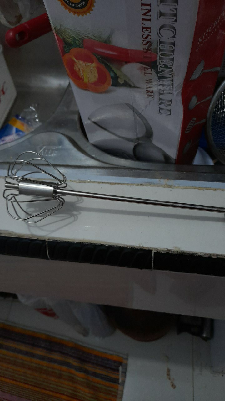 Pengocok Telur Tekan (manual Mixer) 32cm
