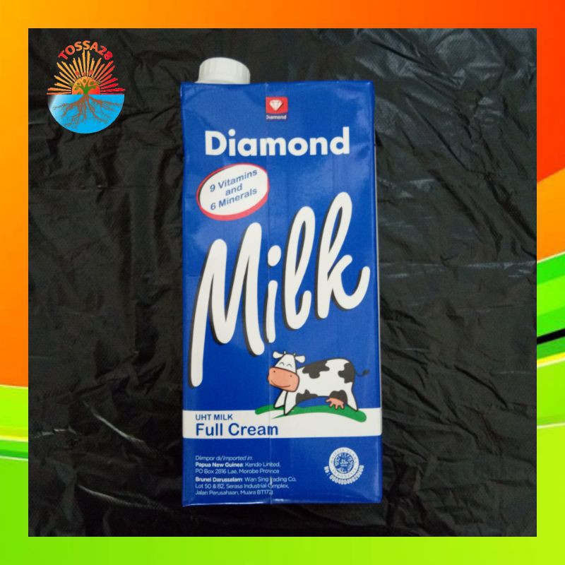 

Susu Full Cream Diamond Milk 1 Liter / Susu UHT Full Cream / Susu Cair