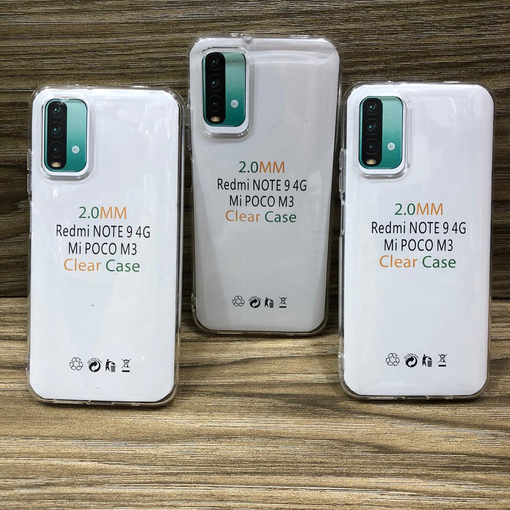 C/C- XIAOMI POCO F3, POCO X3 NFC/POCO X3 PRO/POCO X3, POCO M3, POCO X3 GT, REDMI 9T SOFTCASE BENING TEBAL 2.00MM CLEAR CASE TRANSPARANT JELLY CASE (by TA)