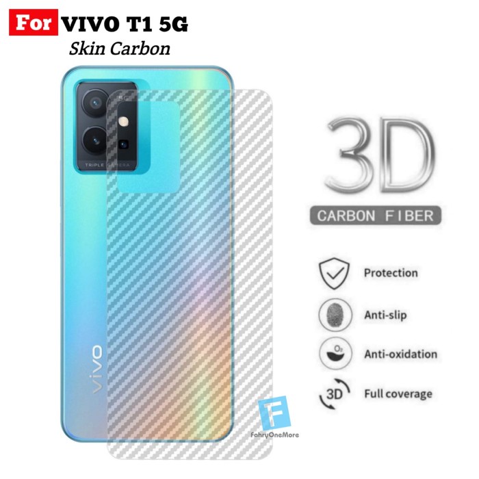 SKIN CARBON FOR VIVO T1 5G - ANTI GORES BELAKANG FOR VIVO T1 5G T1 PRO 5G