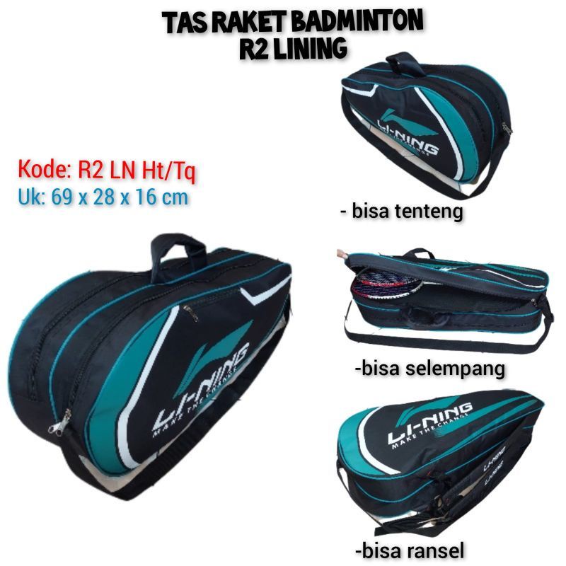Tas Raket Yonex Lining R2 Tas Ransel Badminton Bulutangkis