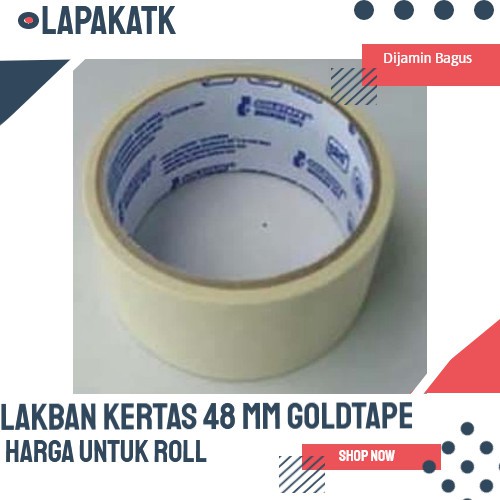 

Lakban kertas 48mm / masking tape 48mm goldtape +