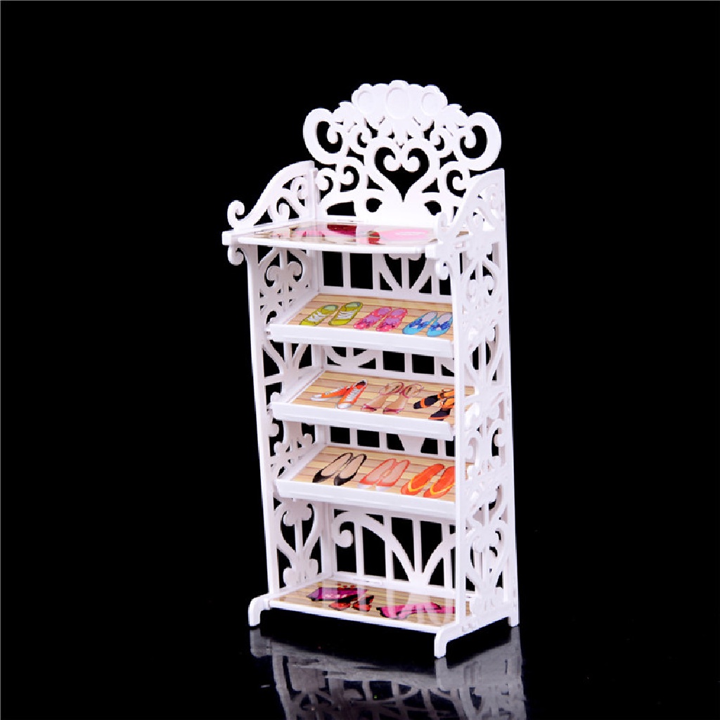 [beautifulhome2.id] Dollhouse Shoe Cabinet For Doll Mini Living Room Home Furniture Accessories ID