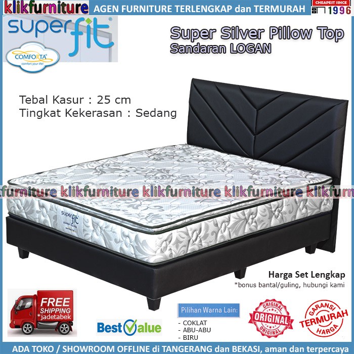 SUPER SILVER Superfit (set 180x200) Logan Comforta Springbed