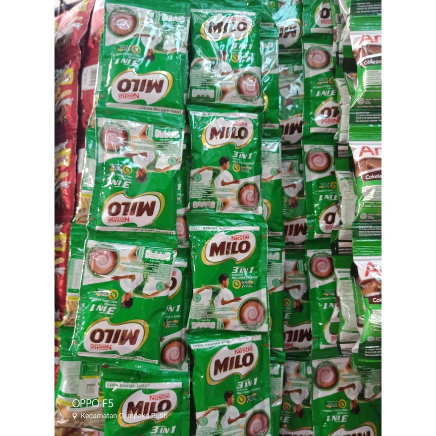 Milo 3in1 Renceng isi 10 Sachet x 35gr