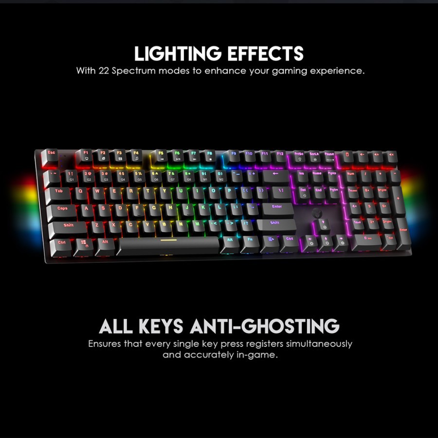 Fantech MK855 MAXFIT108 RGB Mechanical Gaming Keyboard