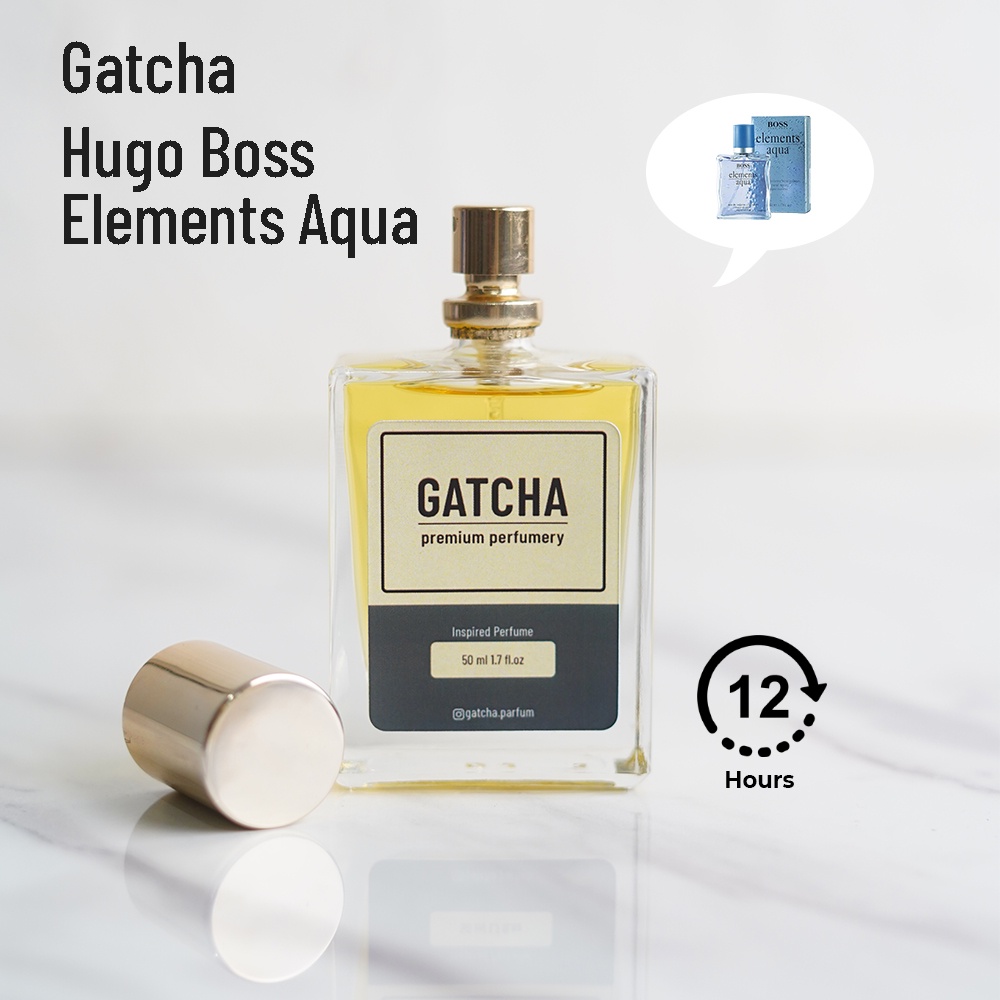 GATCHA Parfum HUGO BOSS ELEMENTS AQUA Parfum Pria Tahan Lama