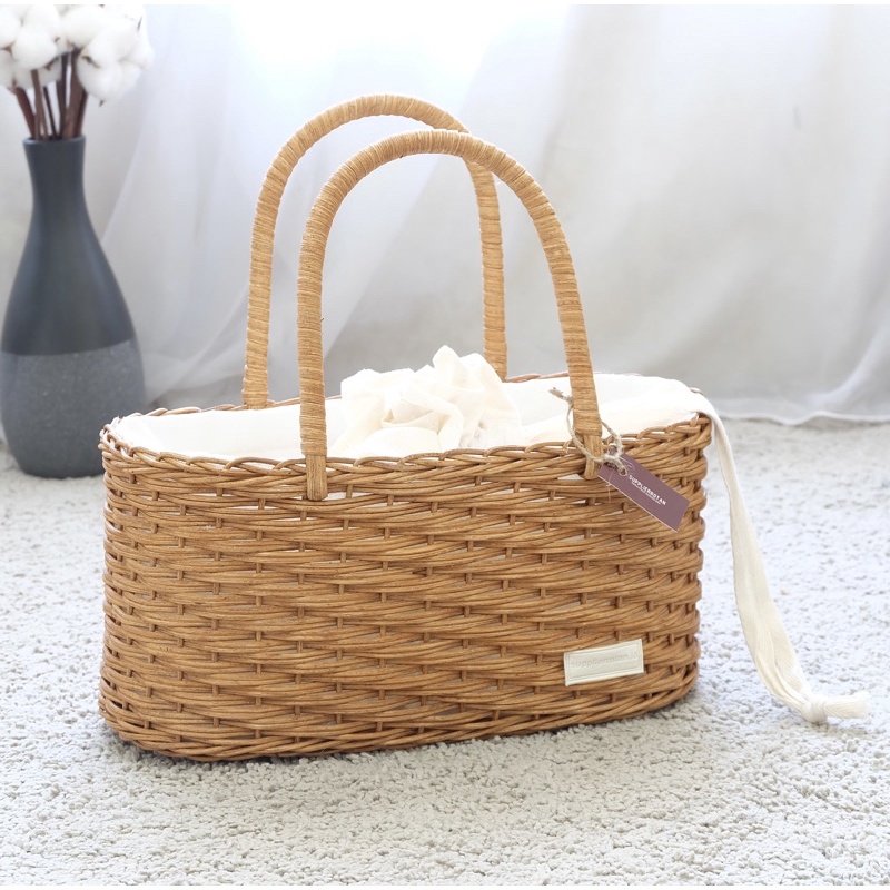 Rotan Tas Oval Klasik Unik Tas Fasion Wanita