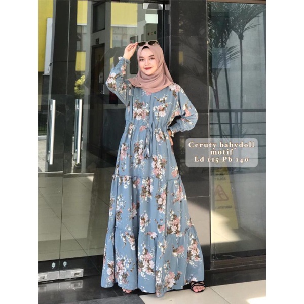 sruti motip gamis liD 115 panjang 140