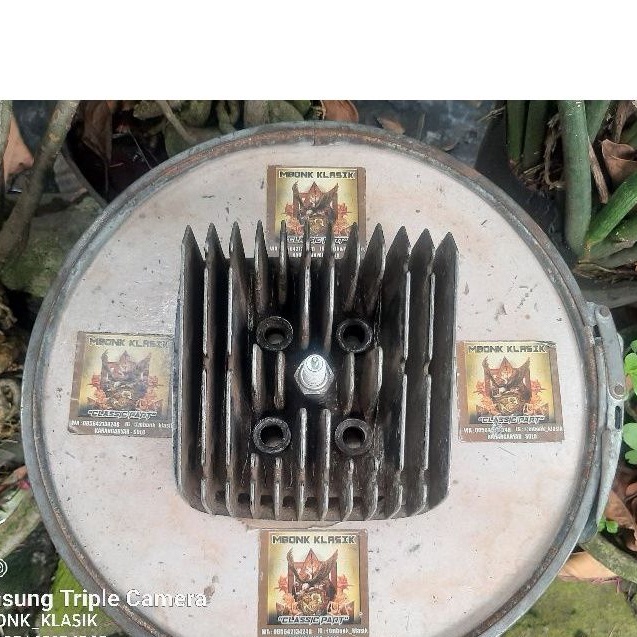 cylinder head tutup boring kop yamaha rx100 ORIGINAL cylinder head rx100 kop tutup boring rx100