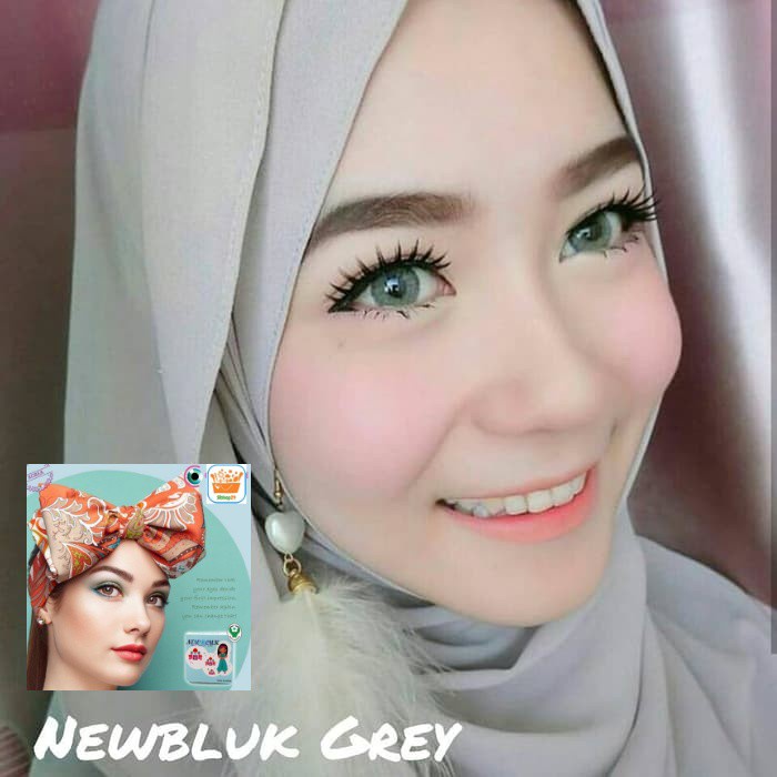 SOFTLENS MINUS DAN NORMAL NEWBLUK GREY 15mm  (0.00 sd -6.00) GRATIS TEMPAT SOFLEN