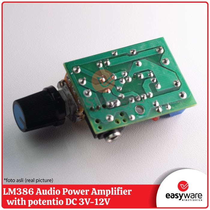 LM386 Audio Power Amplifier with potentio DC 3V-12V Mini AMP Module