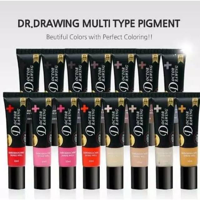 

Tinta Dr.Drawing HYBIRD Sulam Alis & Bibir Tinta Cair Liquid Korea / TYPE PIGMENT