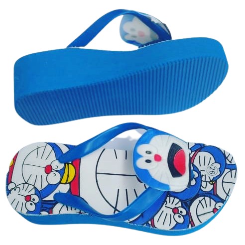 Sandal Wedges Anak Perempuan Doraemon New