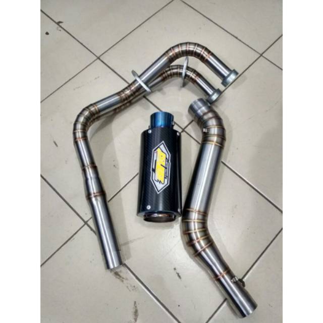 KNALPOT AT19 RACING 250 CC KOLONG CARBON