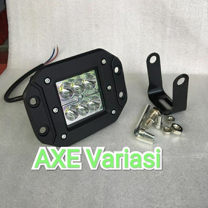 lampu tembak led CRF 150 L klx 6 led cree full besi