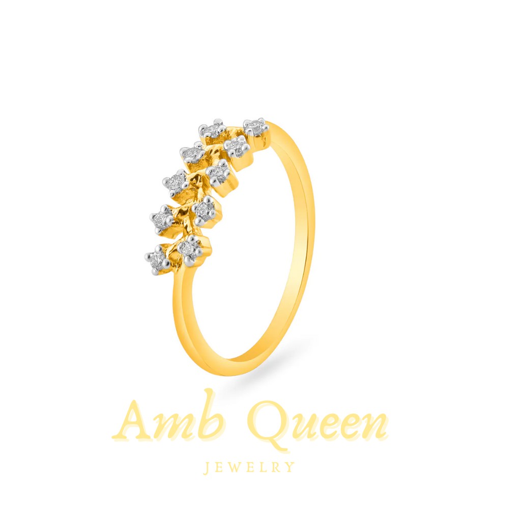 Cincin Emas Kadar 75%/18K Single Wanita