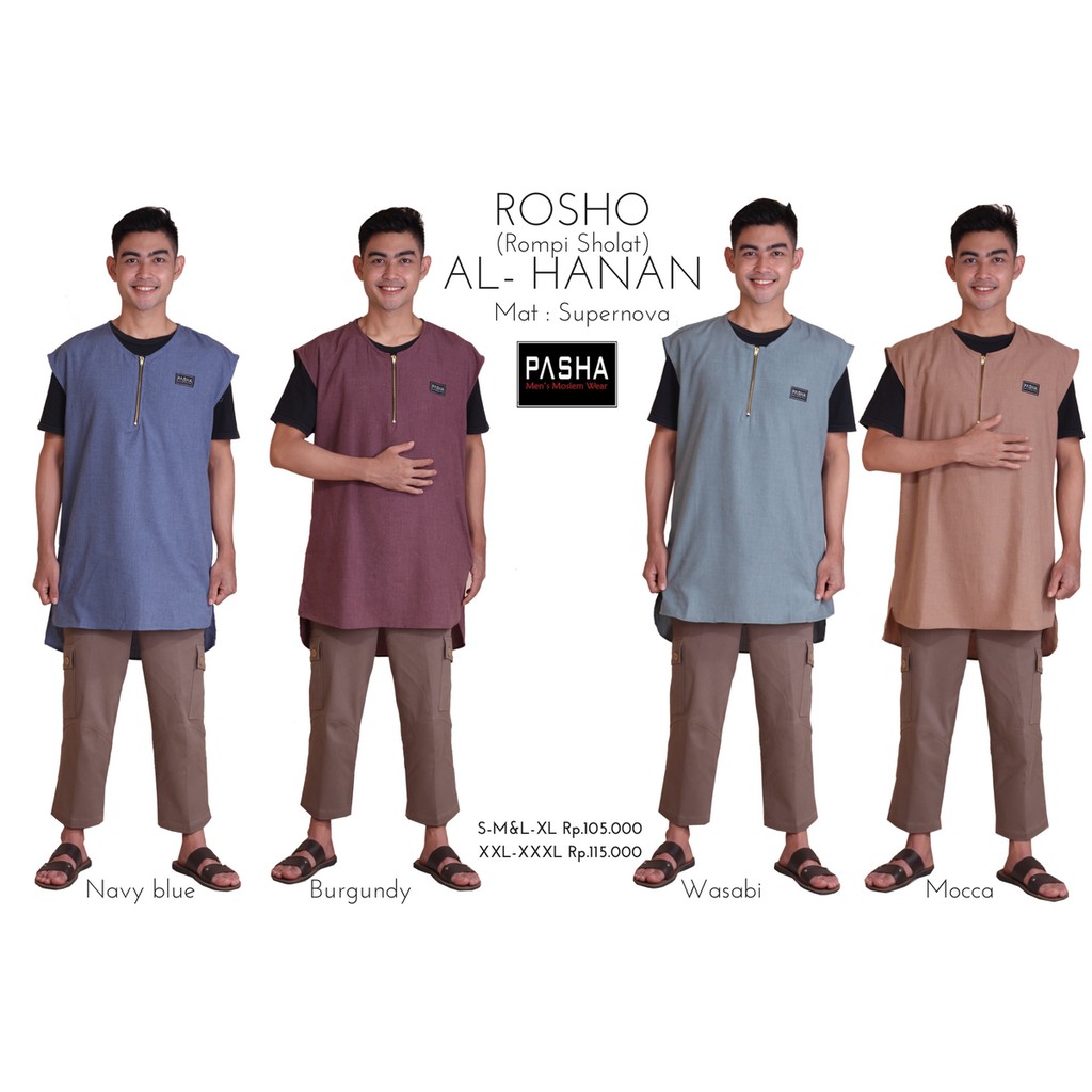 Pasha Rosho Al Hanan Rompi  Praktis Untuk  Sholat dan 