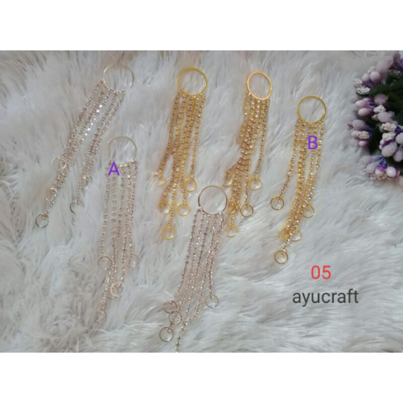 bahan juntai bros/anting 1pcs/6pcs