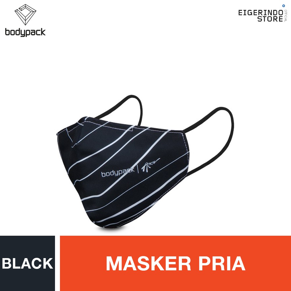  Bodypack  x Arkiv Face Mask  Black Shopee Indonesia