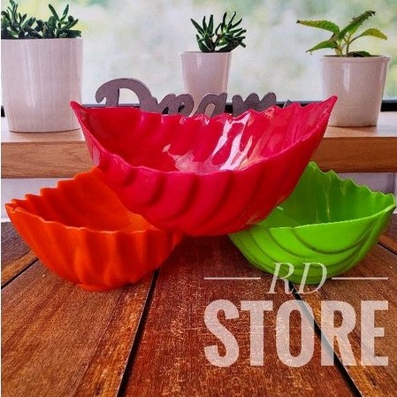 PROMO 3.PCS MANGKUK DAUN SERBAGUNA BAHAN PLASTIC BERKUALITAS