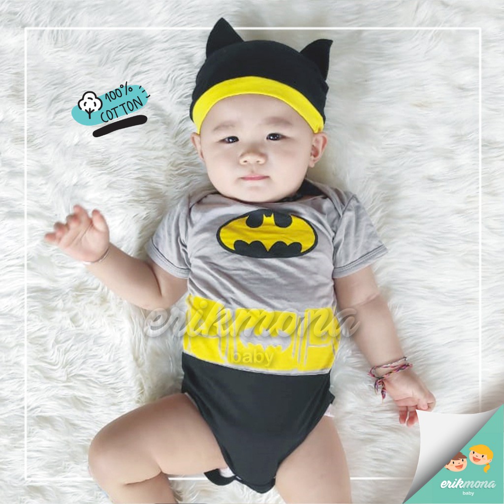 ✅ baju bayi jumper bayi baju anak karakter batman ✅