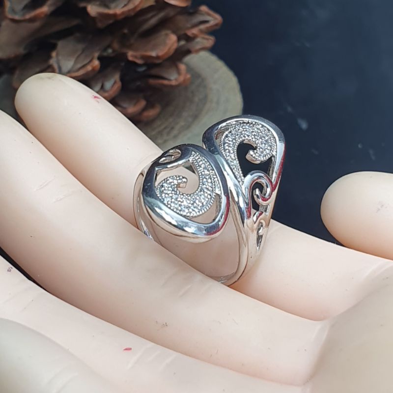 Cincin Wanita Mata ukir tribal Mewah C0278 CCS