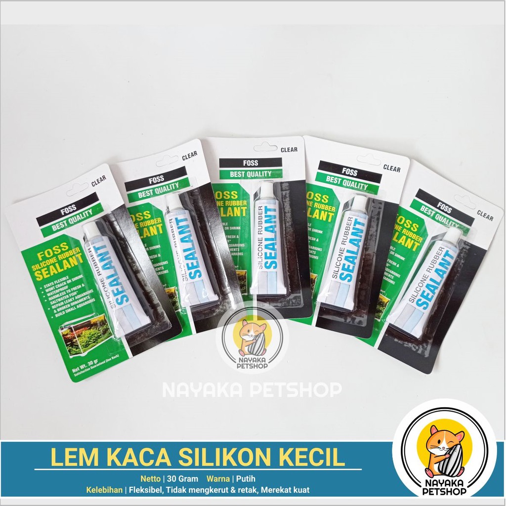 Lem Kaca 30 gr Silikon Sealant Aquarium Aquascape