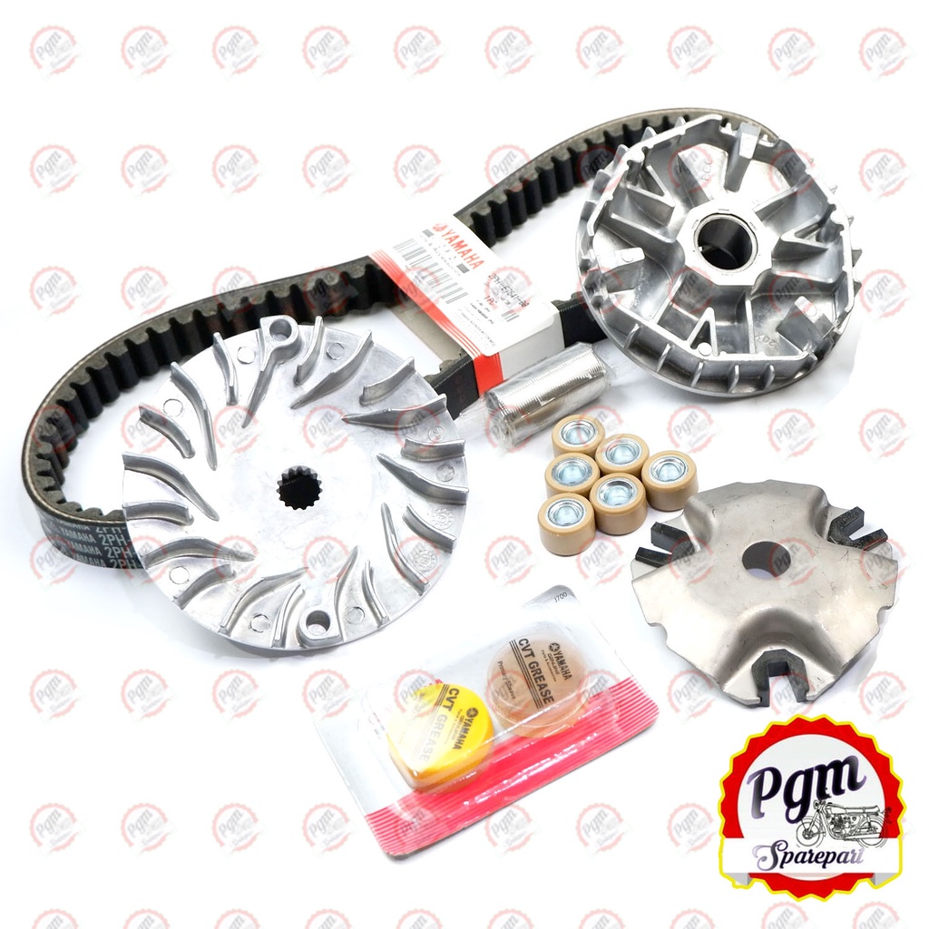 Paket CVT Rumah Roller Assy Vanbelt Kipas Rumah Roller Gemuk CVT Mio M3 Mio Z Fino 125 Grande Xride 