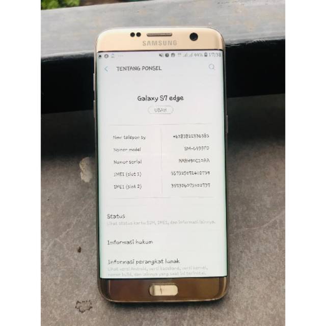 Samsung S7 Edge Fullset Dual Sim Ex-SEIN (second)