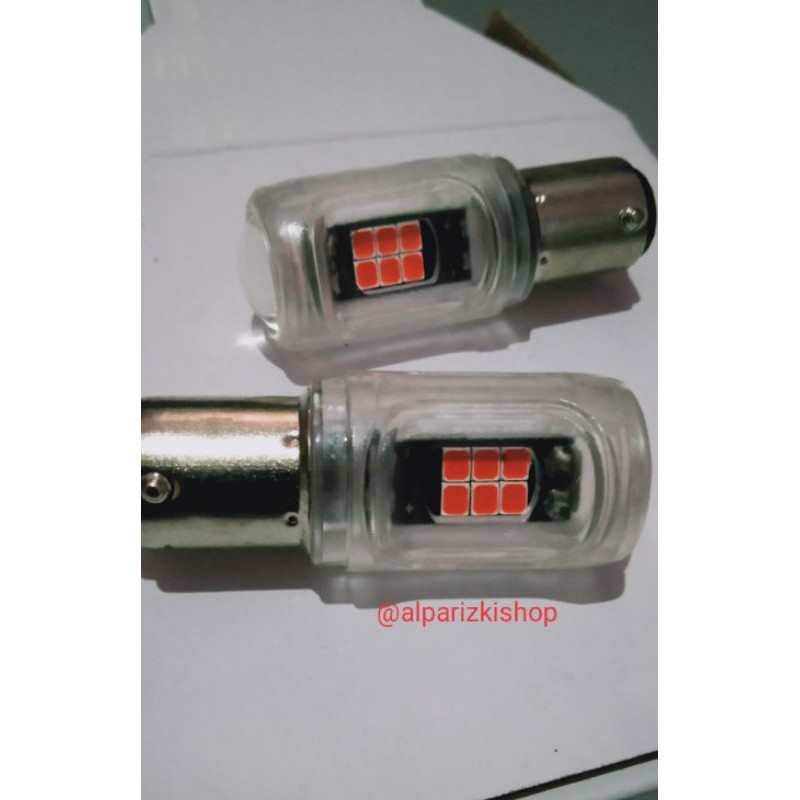 Lampu Led stop rem s25 5730 16 mata strobo original Luminos