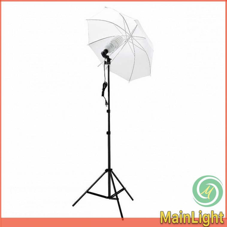 Grab Medan Payung TaffSTUDIO Soft Umbrella 84cm+Bohlam 45W Fotografi Studio -P90L Hitam