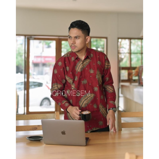 batik ulu merah ndoromesem katun halus furing G3