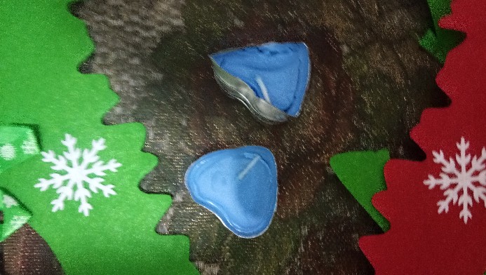 Lilin Tealight Motif Bulat 1 Pcs