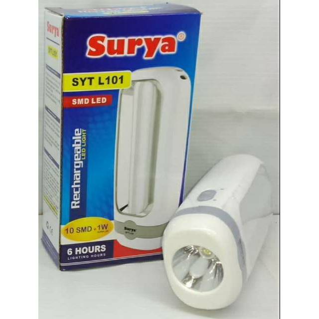 Senter LED SURYA SYT L101 Emergency Lamp Darurat RECHARGEABLE